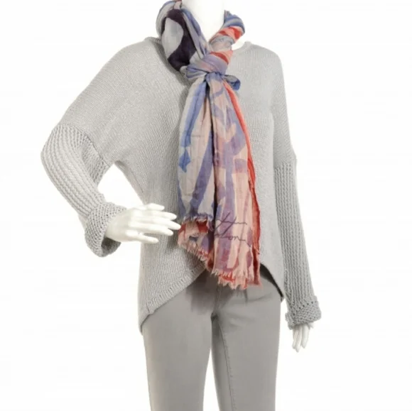 EUC Rare Authentic Limited Edition Louis Vuitton X RETNA Cashmere Silk Stole - Picture 4 of 10